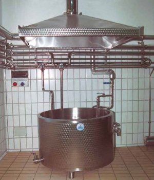 caldaia produzione ricotta