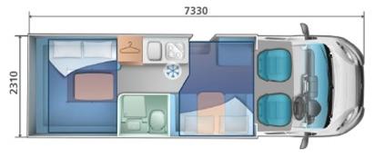 motorhome rental uk AR 747 6 berth for hire