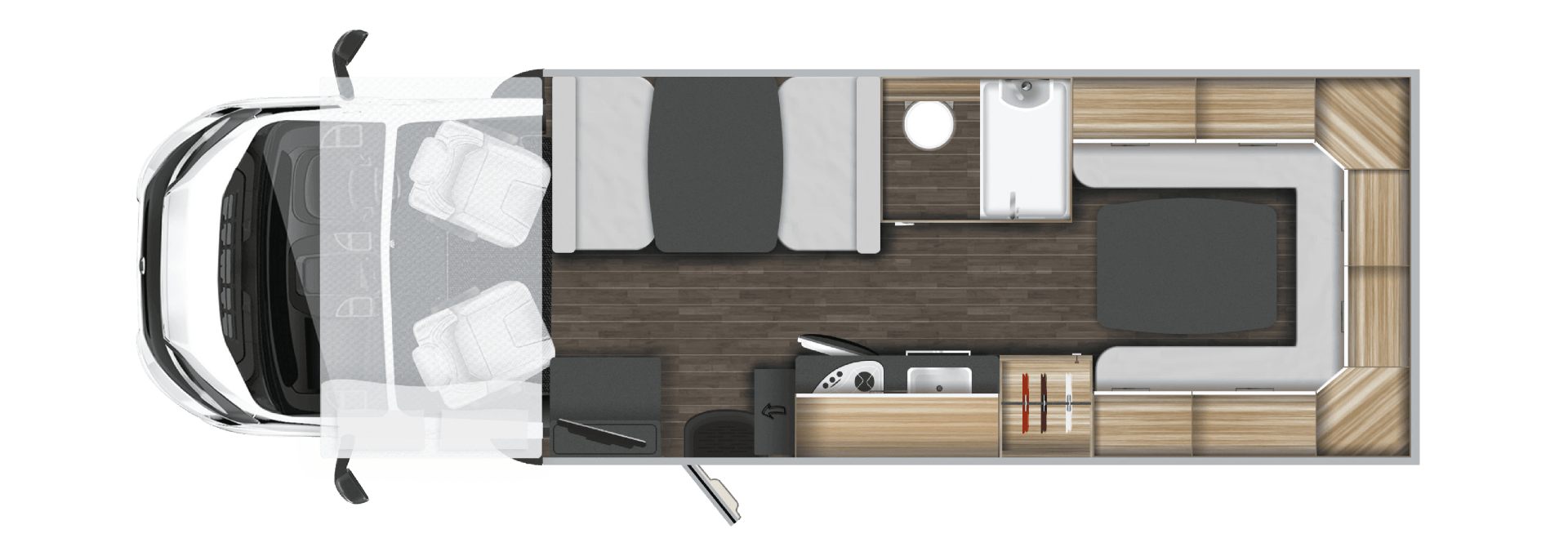 Floor Plan - Auto Roller 746 auto roller 746 motorhome for hire layout