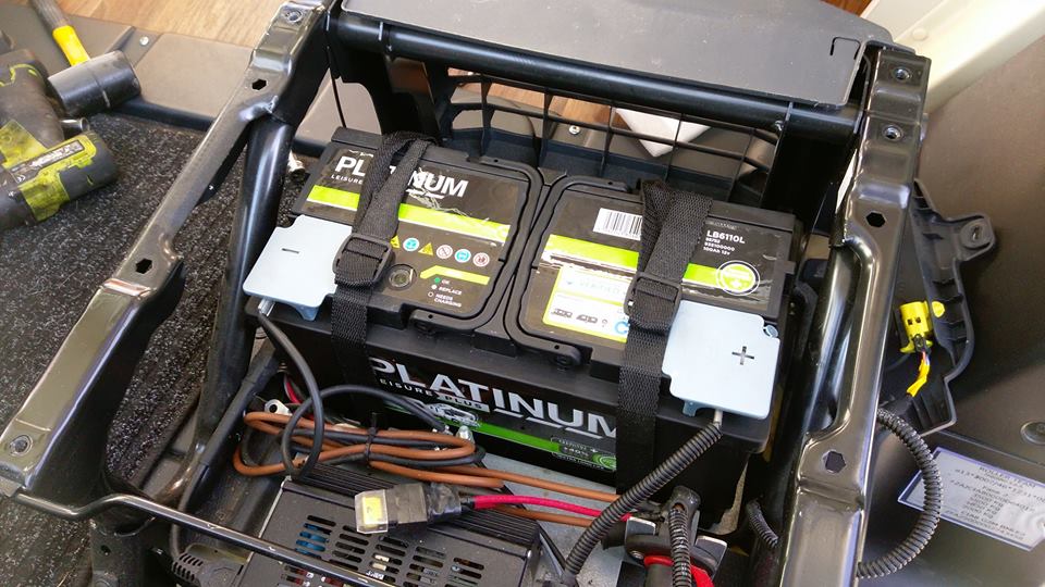 motorhome garage workshop battery batteries