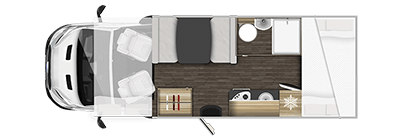 6 Berth Motorhome Hire London, Essex, Kent, UK, Europe, zefiro 675