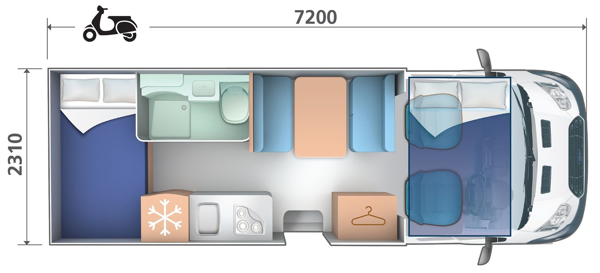 6 Berth Motorhome Hire London, Essex, Kent, UK, Europe