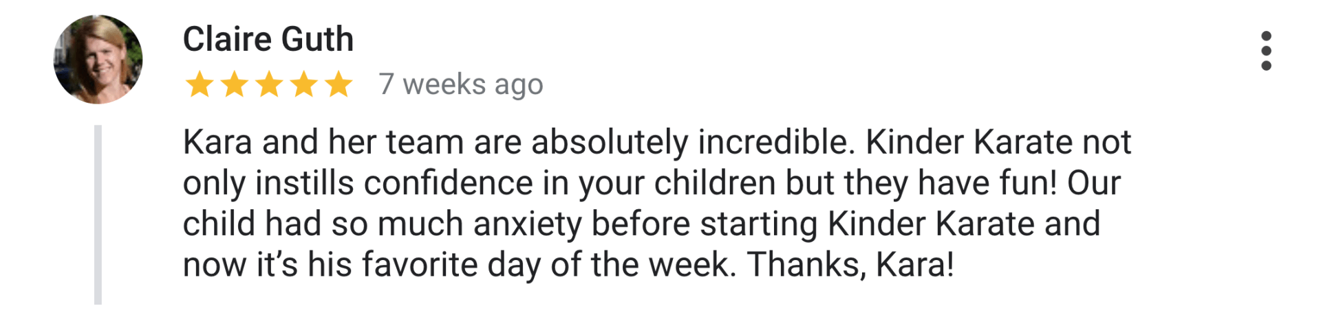 Kinder Karate Bethel Park Review 08.26.18