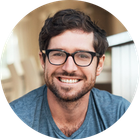 Young man smiling