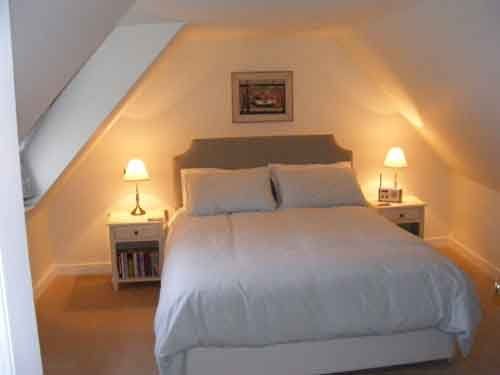 View of the bedroom at the norman house