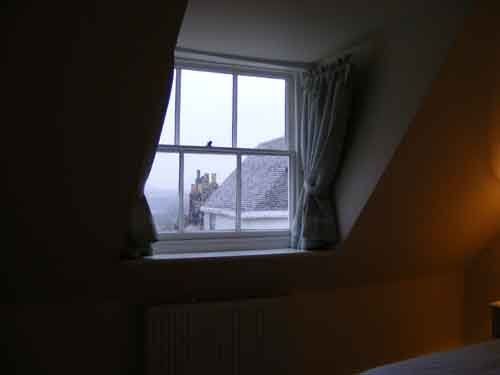 View of the window at the norman house