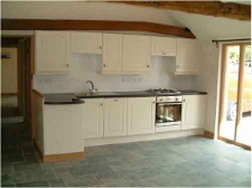 Renovation work in kitchen