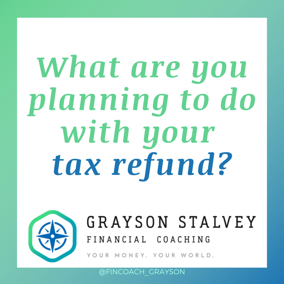 Graphic from Grayson Stalvey Financial Coaching asking 