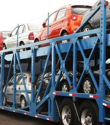 Cars being transported