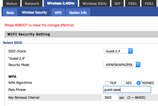 Setup Guest Network 2 Setup Guest Network 2