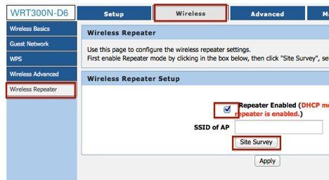 Repeater Mode – WRT 300N-D6 2 Repeater Mode – WRT300N-D6 2
