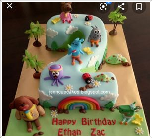 Hey Dugee 2nd birthday cake