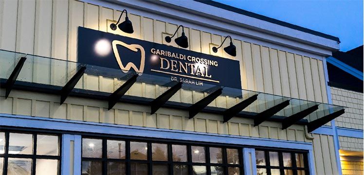 outside entrance at garibaldi crossing dental