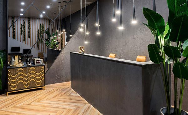 reception, entrance and dentist chair at garibaldi crossing dental