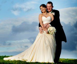 Newly wedded couple's wedding photographer