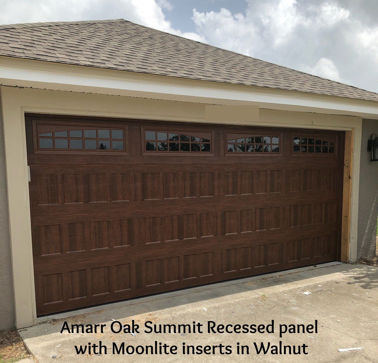 wooden garage door