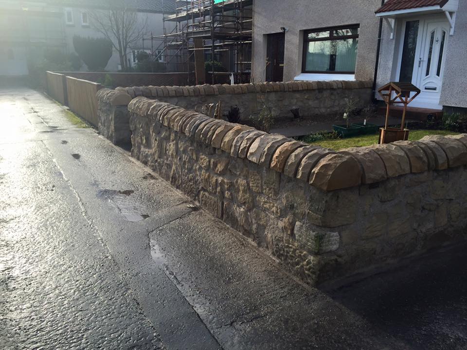 small garden wall