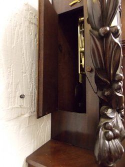 rear view of the clock