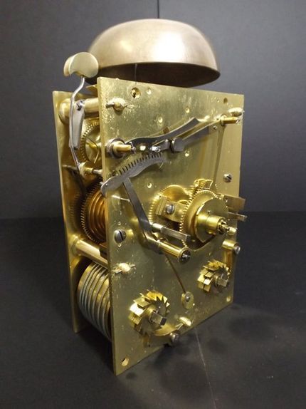 metal parts of the clock