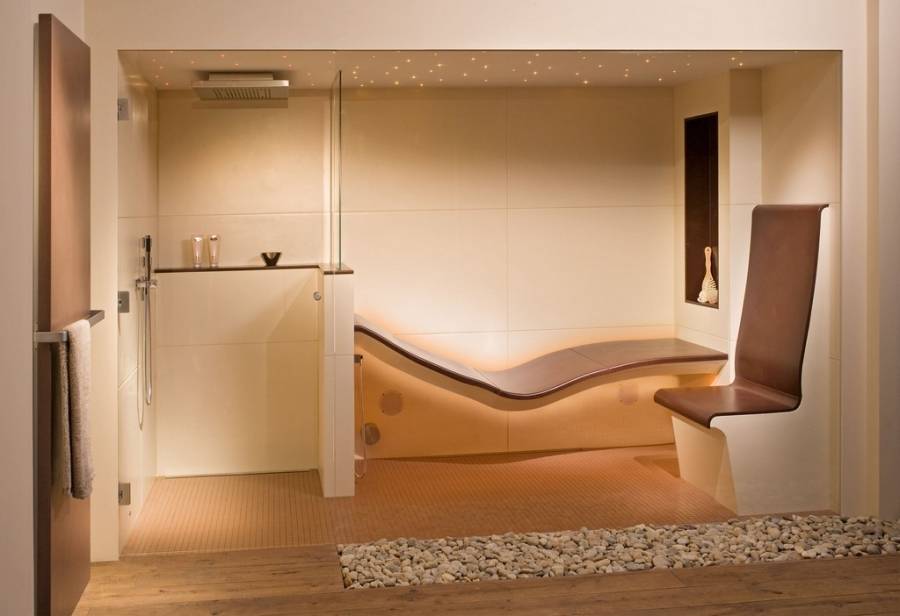 home spa con sauna