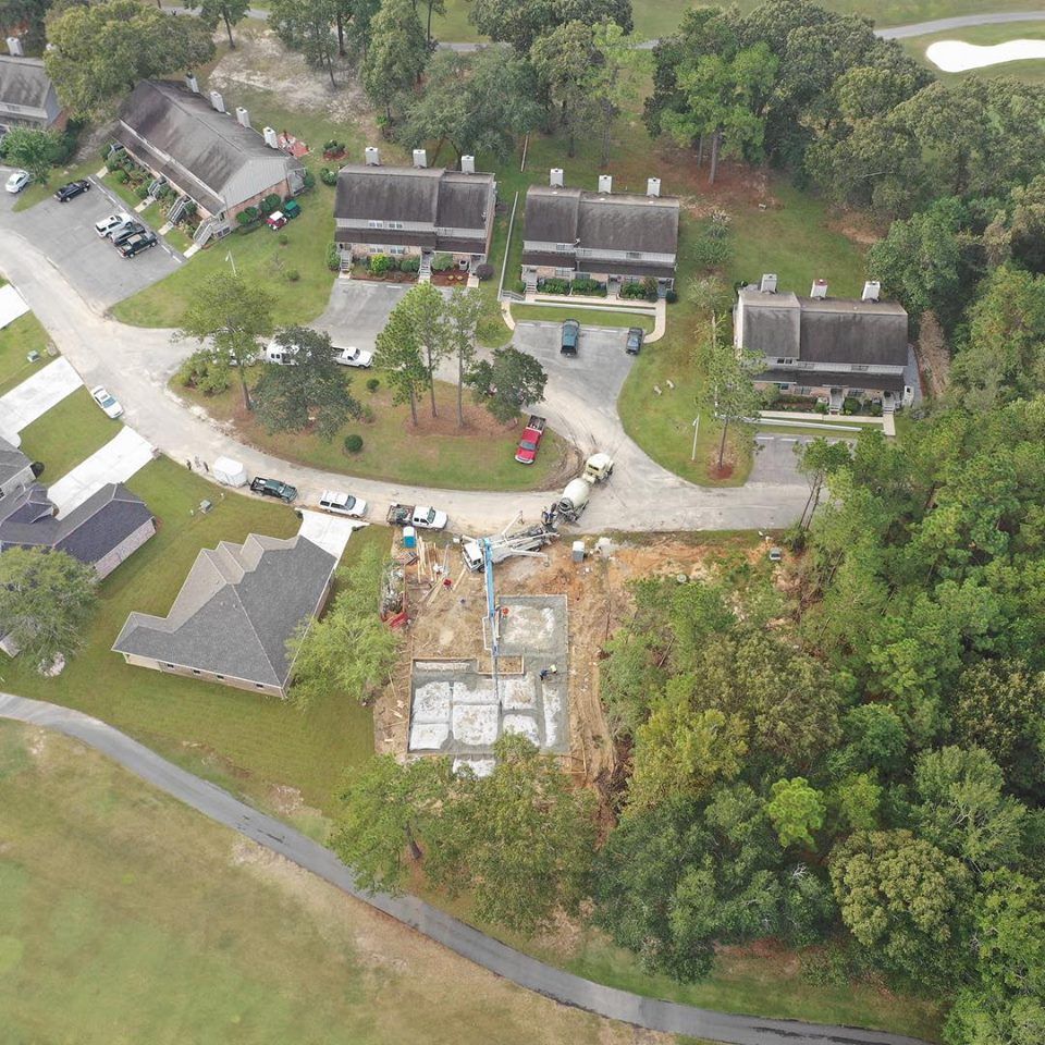 Above View of Road Construction — Biloxi, MS — C. Mason Concrete