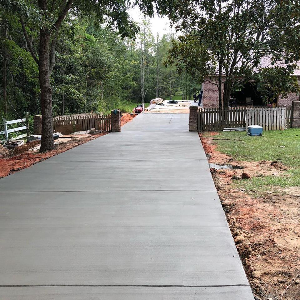 Gray Concrete Paving Slabs in The House — Biloxi, MS — C. Mason Concrete