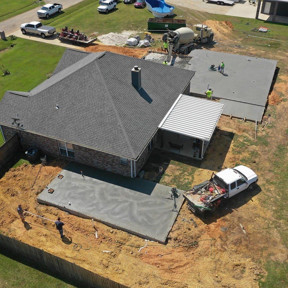 Concrete at The Backyard of The House — Biloxi, MS — C. Mason Concrete