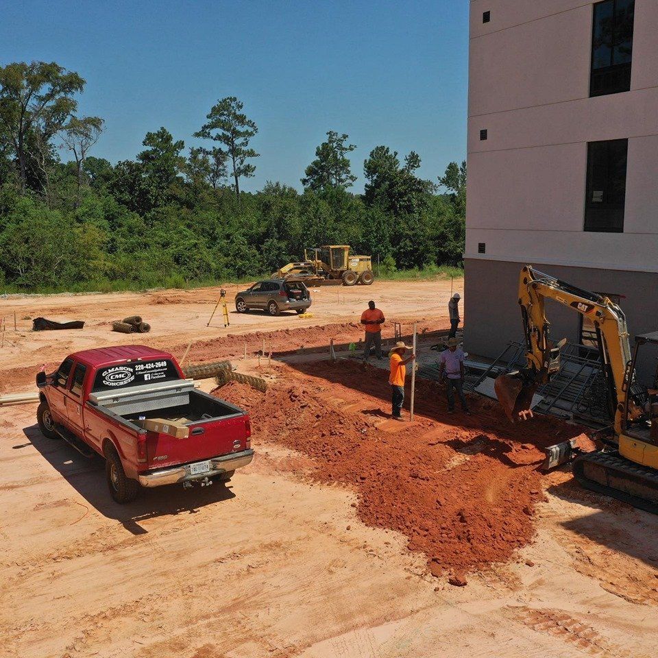Leveling Concrete with Trowels — Biloxi, MS — C. Mason Concrete