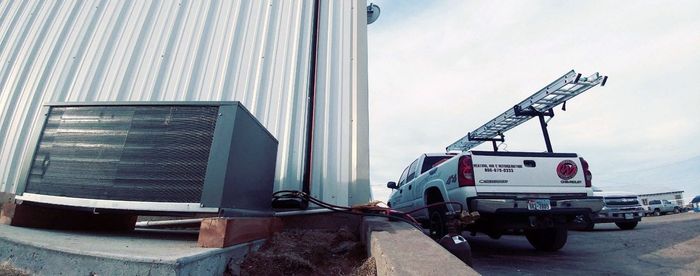 A/C with company truck