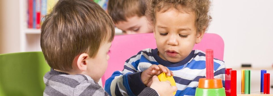 Two kids playing - Childcare in Chelmsford, MA