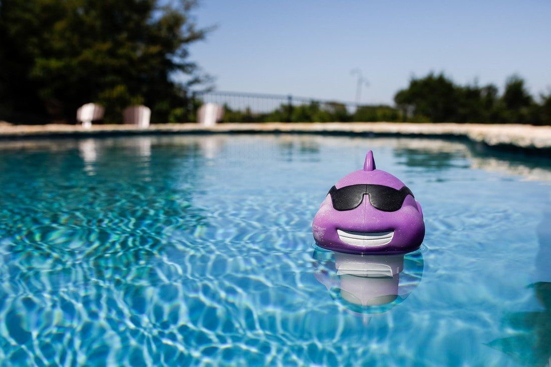chlorinating device floating in the pool in chandler arizona