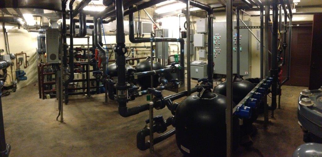 Machines in Maintenance Room - Oahu HI - Pacific AquaScapes