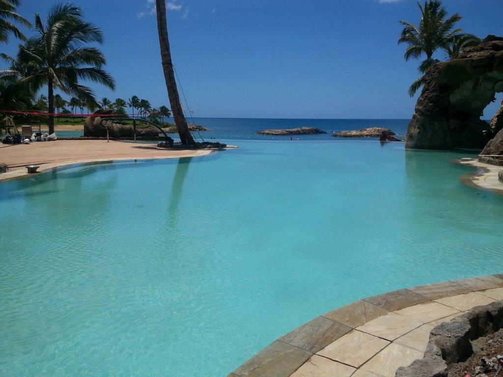 Pool Side View - Oahu HI - Pacific AquaScapes