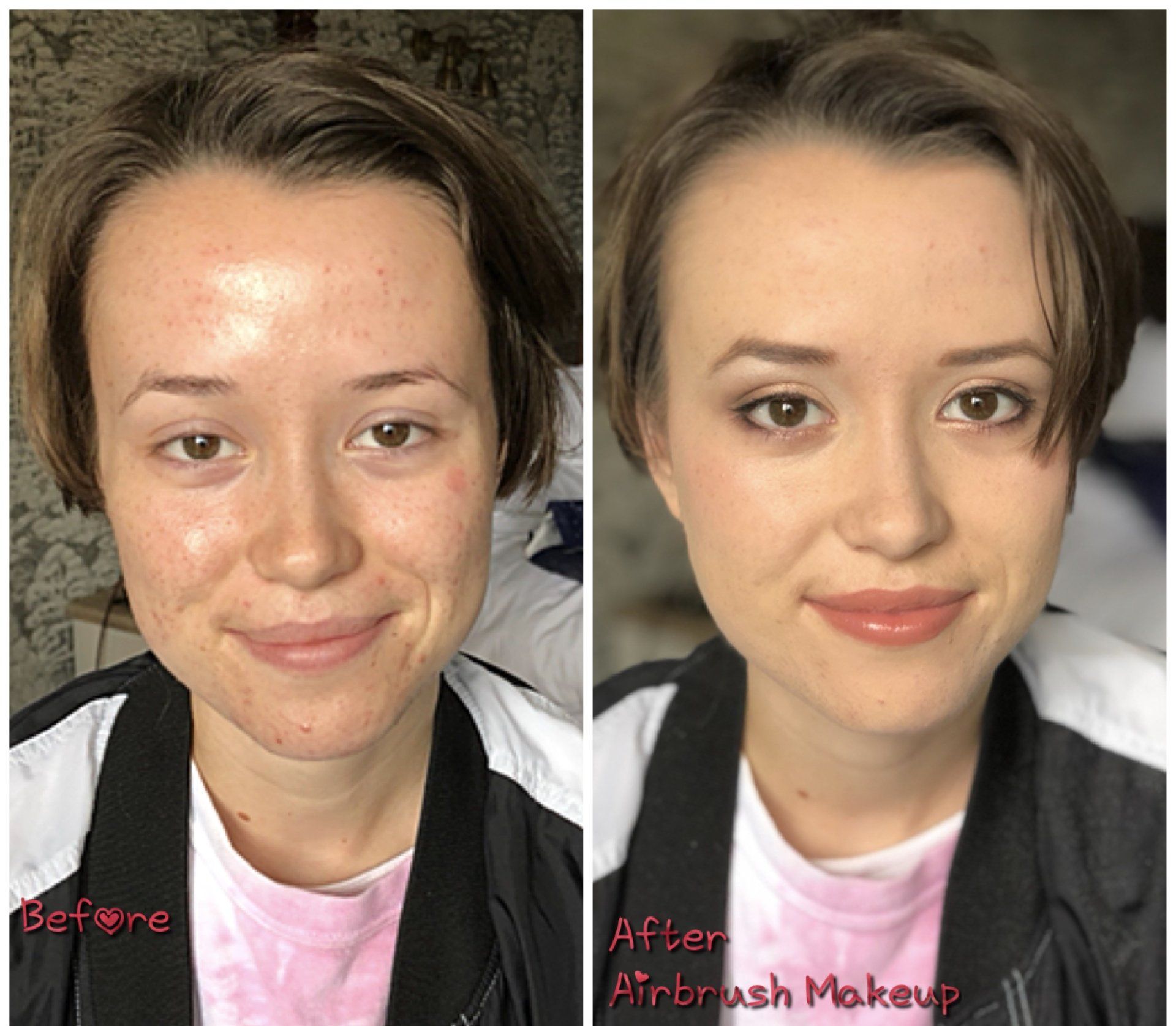 bridal makeup transformation before and after by Jax-Glam Beauty Bristol