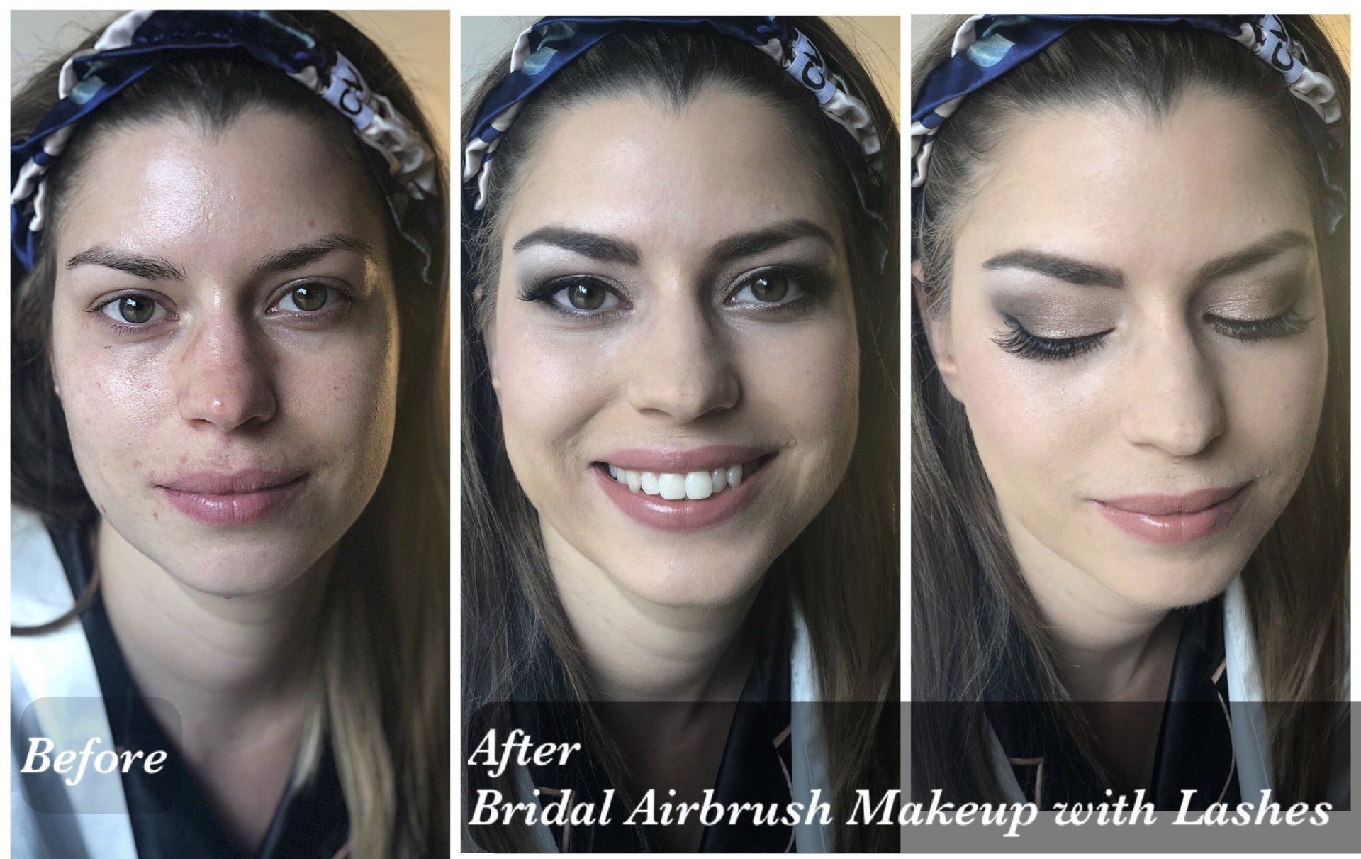 bridesmaid makeup before and after transformation by Jax-Glam Beauty Bristol