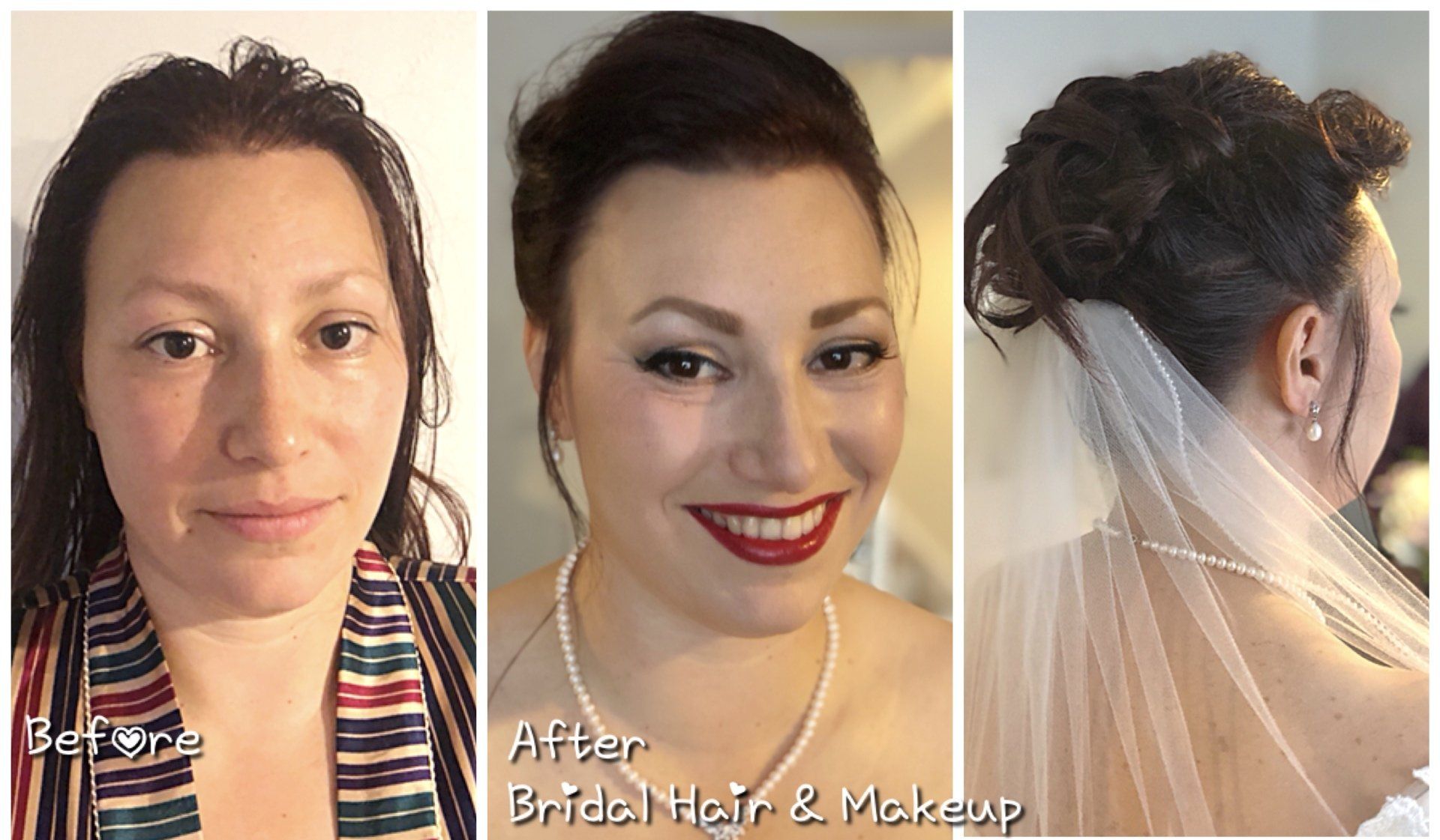 bridal makeup and elegant wedding hairstyle by Jax-Glam Beauty Bristol