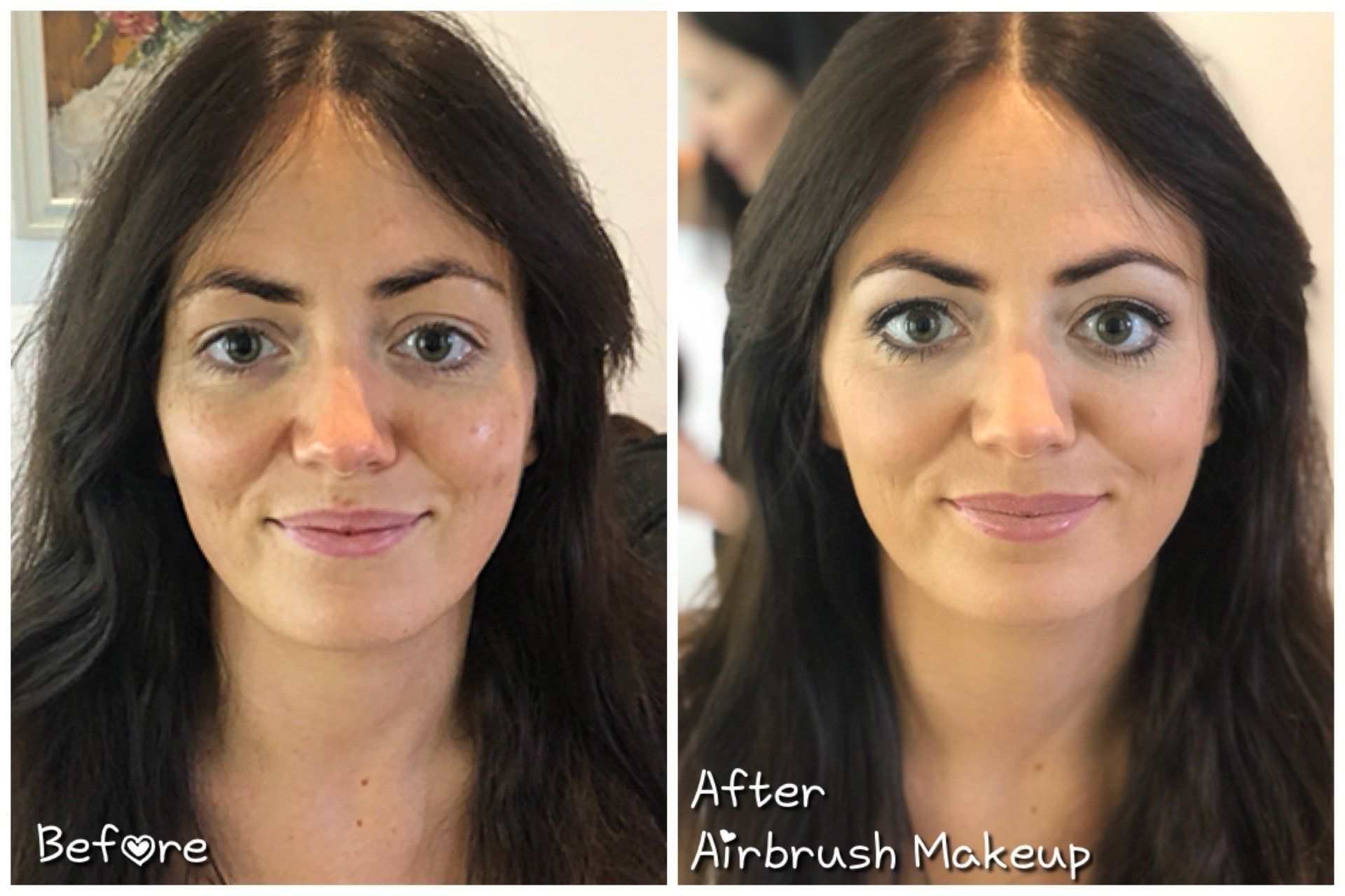 professional bridal makeup before and after transformation by Jax-Glam Beauty Bristol