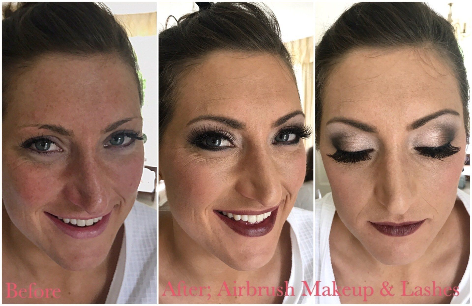 glam evening makeup transformation before and after by Jax-Glam Beauty Bristol