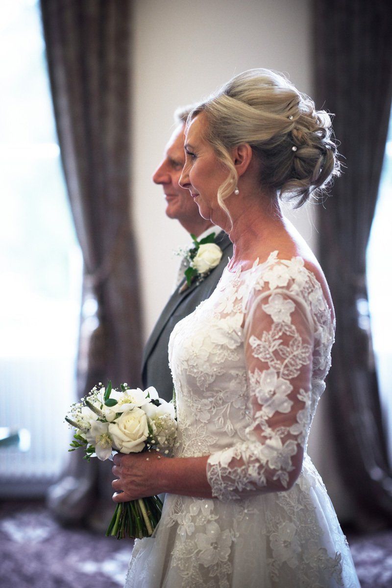 bridal airbrush makeup and elegant wedding hair by Jax-Glam Beauty Bristol