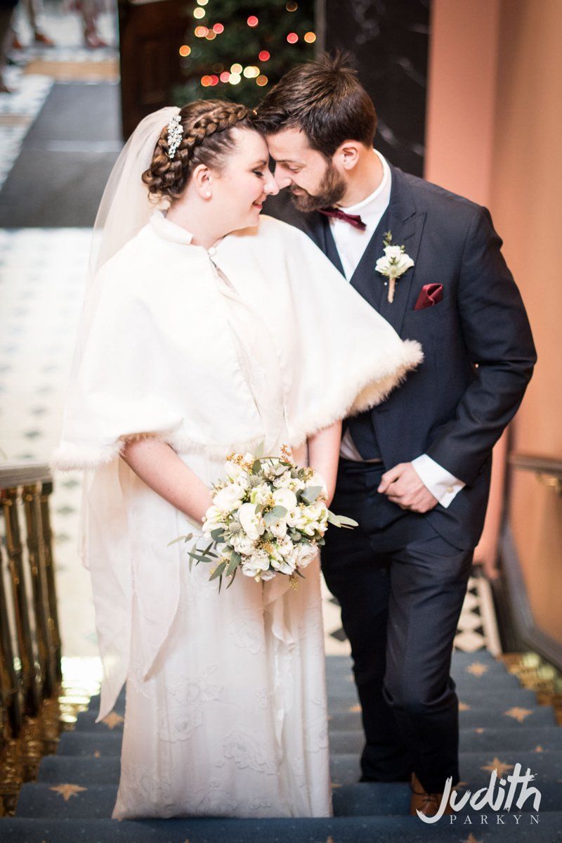 bride and groom romantic wedding portrait with bridal hair and makeup by Jax-Glam Beauty Bristol