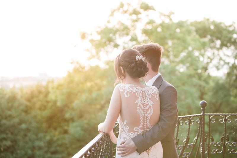 romantic bridal updo hairstyle for wedding day by Jax-Glam Beauty Bristol