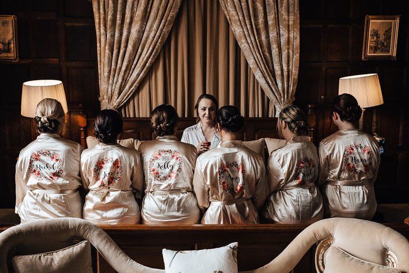 bridesmaids wedding hair styling preparation by Jax-Glam Beauty Bristol