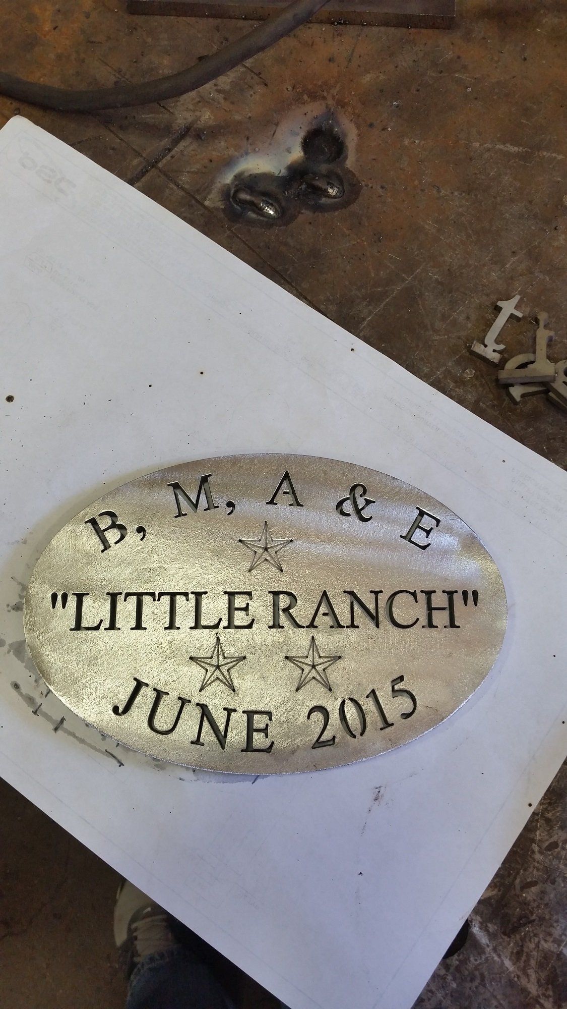 0.375 Stainless Medallian - Custom Cutting in East Chicago, IN