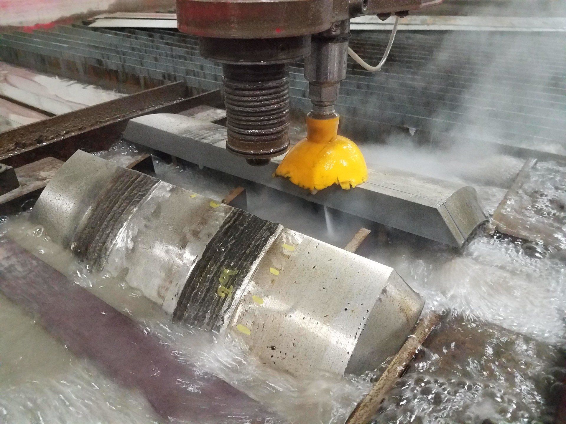Cutting Test Coupons from 18 Inch diameter 1 - Custom Cutting in East Chicago, IN