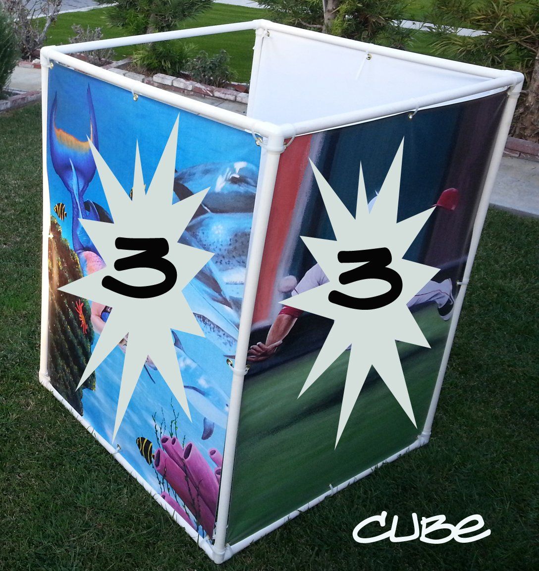 3 sided Mugshotz cube