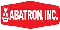 Red, hexagonal logo with white text for ABATRON, INC. and an abstract shape.