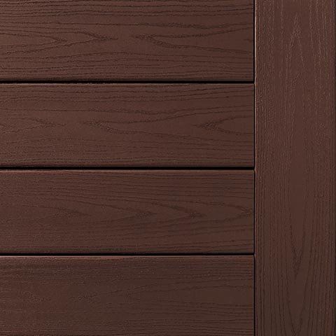 Brown wooden panel, horizontal planks with wood grain, right side vertical border.