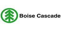 Boise Cascade logo: a green pine tree inside a green circle, with