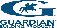 Blue logo with a rider on horseback inside a letter