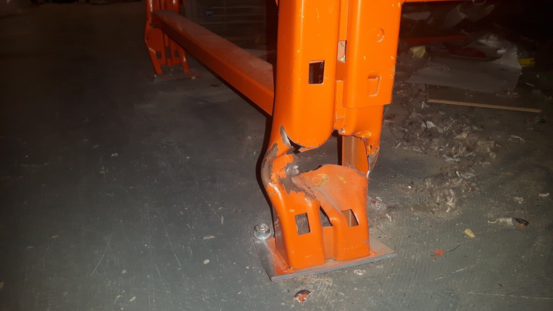 SEMA approved rack inspector upright damage